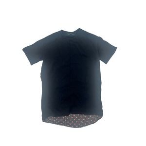 Zara Black Orange Polka Dot Back Dress Size Medium